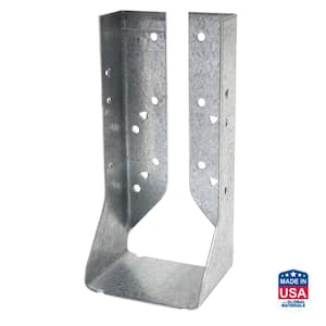 HUC Galvanized Face-Mount Concealed-Flange Joist Hanger for Double 2x8 Nominal Lumber