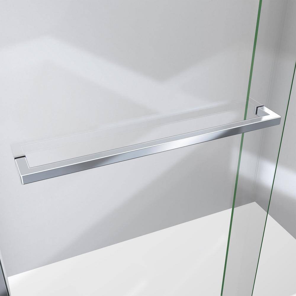 Sapphire-V Chrome and Clear Glass Sliding Tub Door
