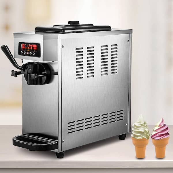 VEVOR Commercial Soft Ice Cream Machine 2200 Watt Countertop Yogurt Maker  Machine 5.3-7.4 Gal./H 3 Flavors Gelato Machine BJLJTSYKF-8216TM1V1 - The  Home Depot