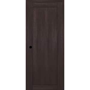 1 Panel Shaker 30 in. x 84 in. Right Hand Active Veralinga Oak Wood DIY-Friendly Single Prehung Interior Door