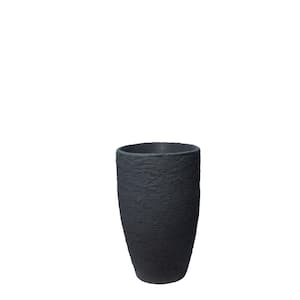 28.5 in. H x 17.5 in. Black 100% Recycled Plastic Athena Self-Watering Planter