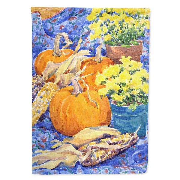 Caroline's Treasures 28 in. x 40 in. Polyester Flower - Mums Flag Canvas House Size 2-Sided Heavyweight