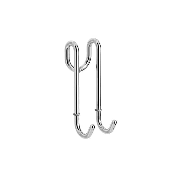 WS Bath Collections Harmony Double Robe Hook in Polished Chrome