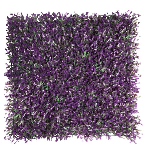 20 in.H x 20 in.W Plastic Artificial Boxwood Peanut Leaves Hedge Privacy Garden Fence for Home Backyard Garden, 1-Pieces