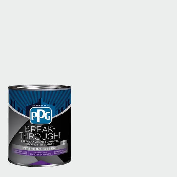 1 qt. PPG1041-1 Moonlit Snow Semi-Gloss Door, Trim & Cabinet Paint