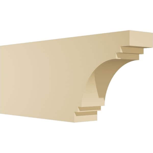 Ekena Millwork Standard Pescadero 3 in. W x 8 in. H x 20 in. D Signature Urethane Rafter Tail Outlooker