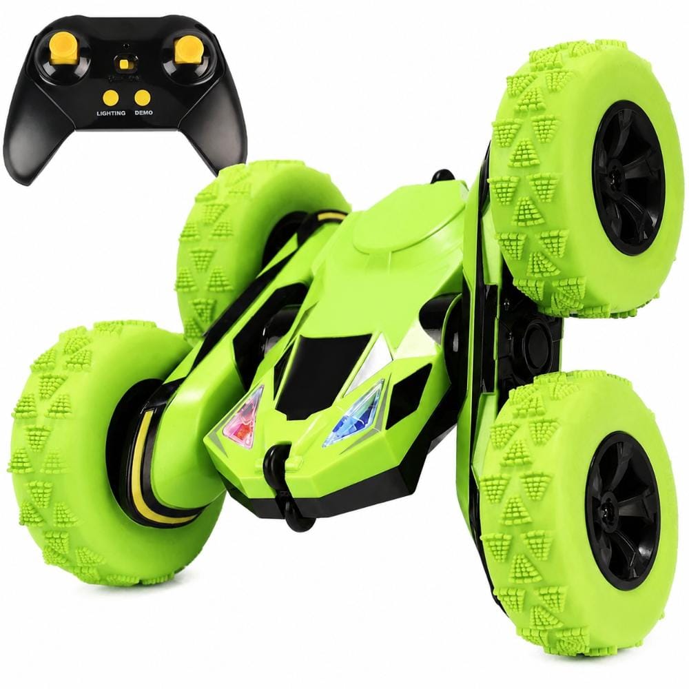 4WD Stunt RC Car with Breathing RGB Strip Lights Double-Sided 360 Degree Flip Drive 2.4GHz Remote Control Car