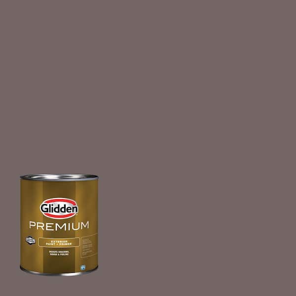 Glidden Premium 1 qt. PPG1014-6 Eagle Eye Semi-Gloss Exterior Latex Paint