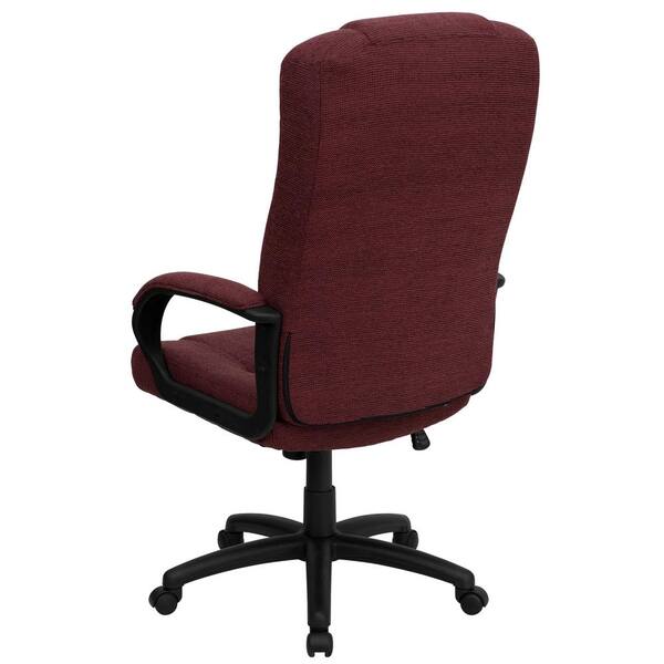 Flash Furniture High Back Upholstered Office Chair in Brown 