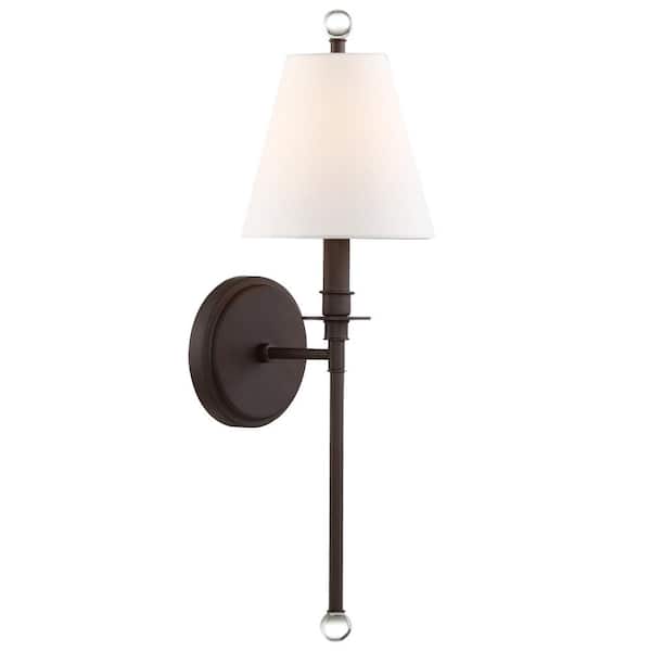 Riverdale 6 in. 2-Light Dark Bronze Wall Sconce