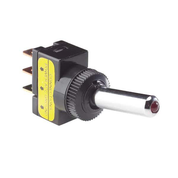 Calterm 20 Amp Red LED Illuminated Toggle Switch