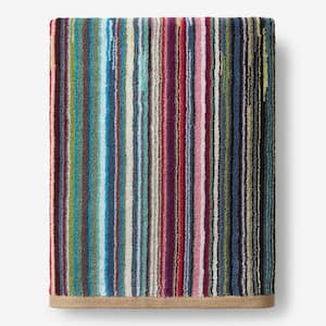 Rhythm Multicolored Striped Cotton Bath Sheet