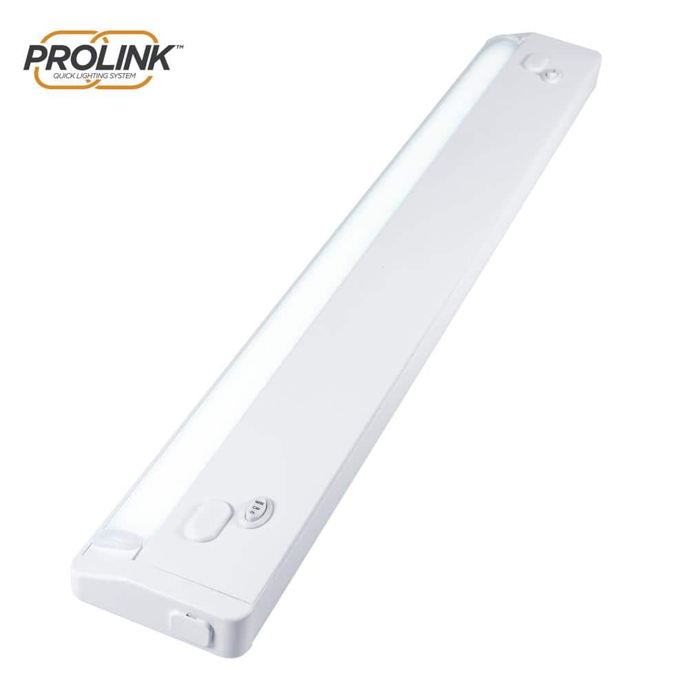 ULTRA ProLink Plug-in 24 in. LED White Under Cabinet Light, Linkable, 3 Color Temperature Options 55209-T1 - The Home Depot
