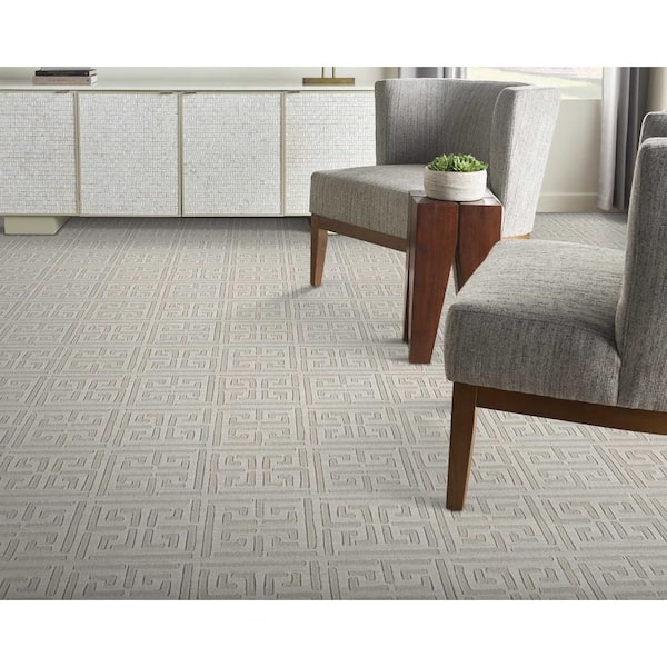 Pandora Coastline Brown 13.2 ft. 35.39 oz. Nylon Pattern Installed Carpet