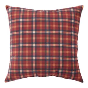 Durwood Fall Plaid 18 in. x 18 in. Throw Pillow