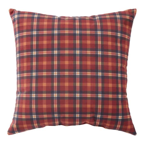 Greendale Home Fashions Durwood Fall Plaid 18 in. x 18 in. Throw Pillow