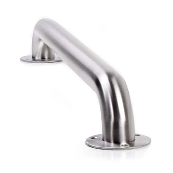 ARISTA 18 in. x 1-1/2 in. Exposed Screw Grab Bar in Brushed Stainless Steel