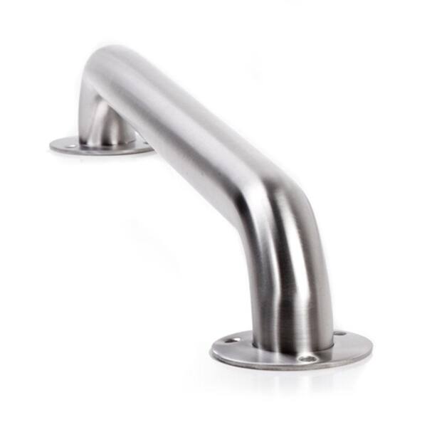 ARISTA 36 in. x 1-1/2 in. Exposed Screw Grab Bar in Brushed Stainless Steel