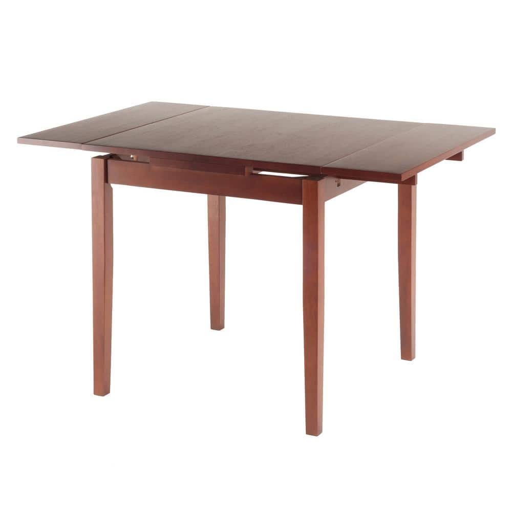 Winsome Pulman 48" Square Extendable Walnut Dining Table