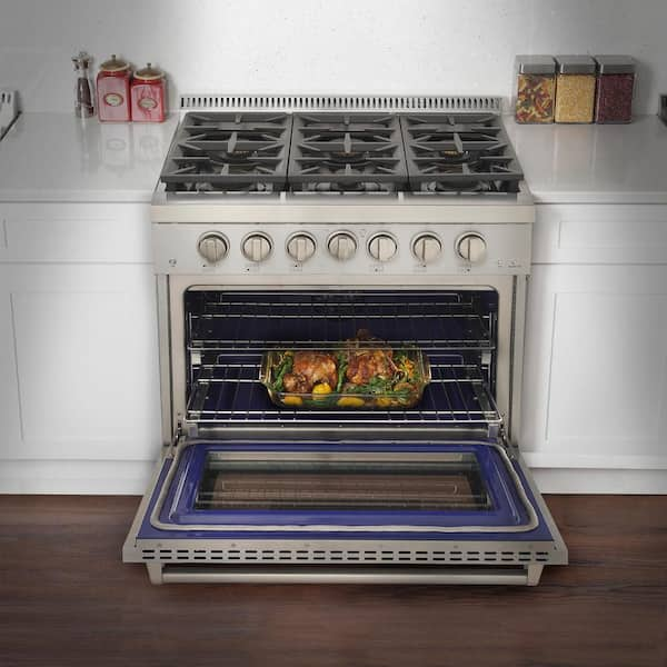 Kucht KFX 30-in 4 Burners 4.2-cu ft Convection Oven Freestanding