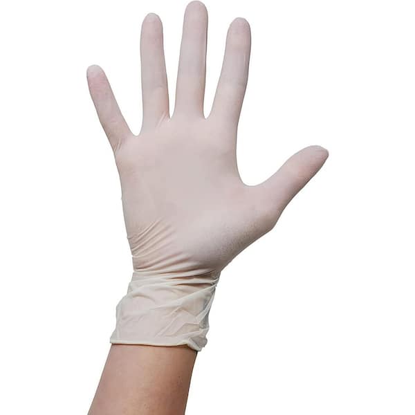 EZ Guard Powder and Latex Free L/XL Vinyl Disposable Gloves, 100 Count