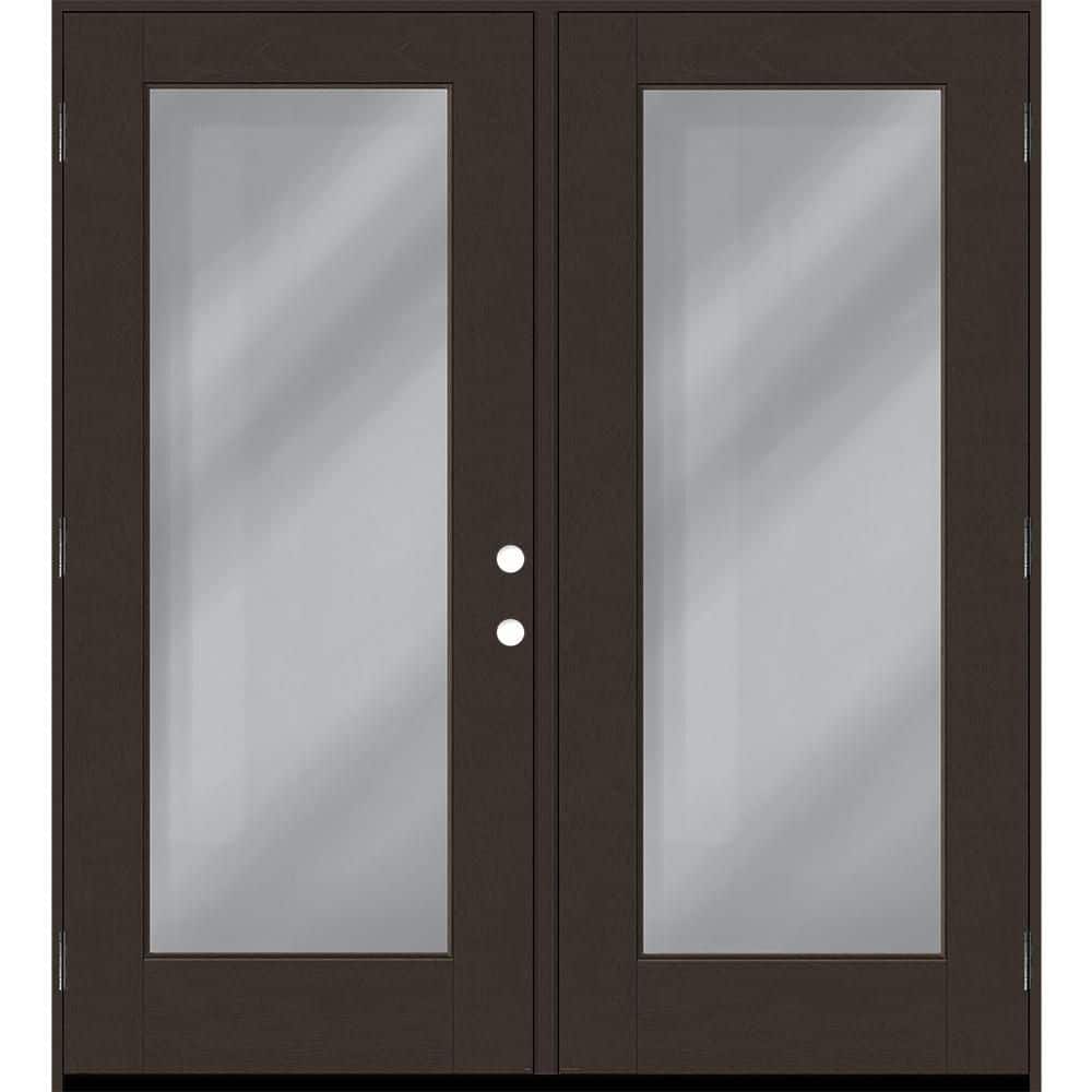 Regency 72 in. x 80 in. Full Lite Clear Glass Hickory RHOS Stained Fiberglass Retro Patio Door with 6 in. Jamb price history on PriceWatchPro