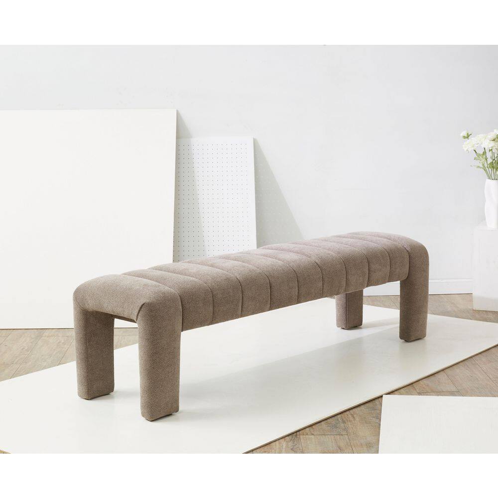 Bellisima 63.2 in. Taupe Entryway Bench price history on PriceWatchPro