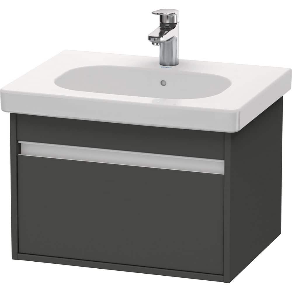 Duravit Ketho 17.88 in. W x 23.63 in. D x 16.13 in. H Bath Vanity Cabinet without Top in Graphite, Grey -  KT667004949