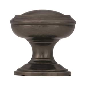 Revitalize 1-1/4 in. (32mm) Traditional Gunmetal Round Cabinet Knob