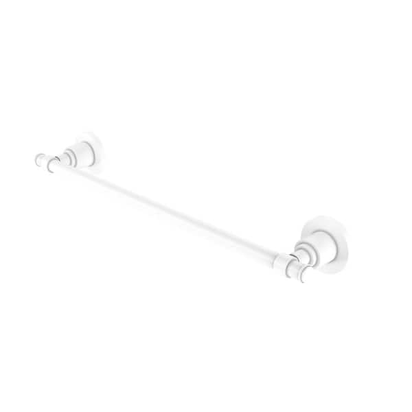 Allied Brass Washington Square Collection 24 in. Wall Mounted Towel Bar in Matte White