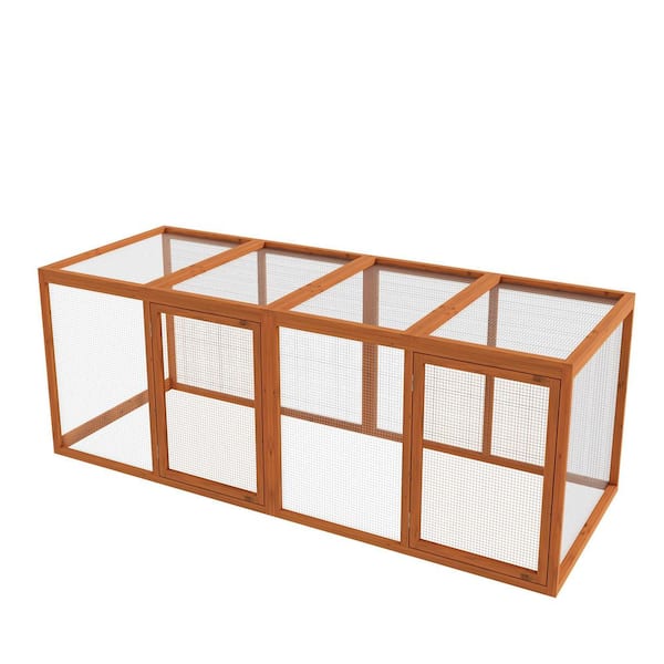 Avex Wooden Hen House Outdoor Indoor Chicken Run cage with Four Doors