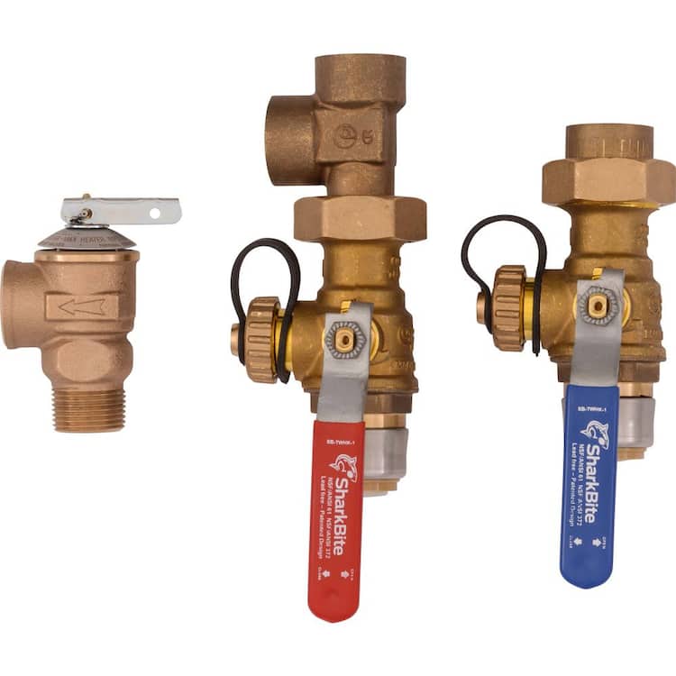 SharkBite 3/4 in. Tankless Water Heater Valves Installation Kit Home