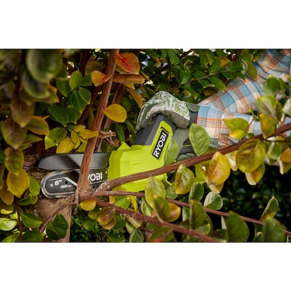 RYOBI ONE+ 18V 6 in. Cordless Battery Compact Pruning Mini