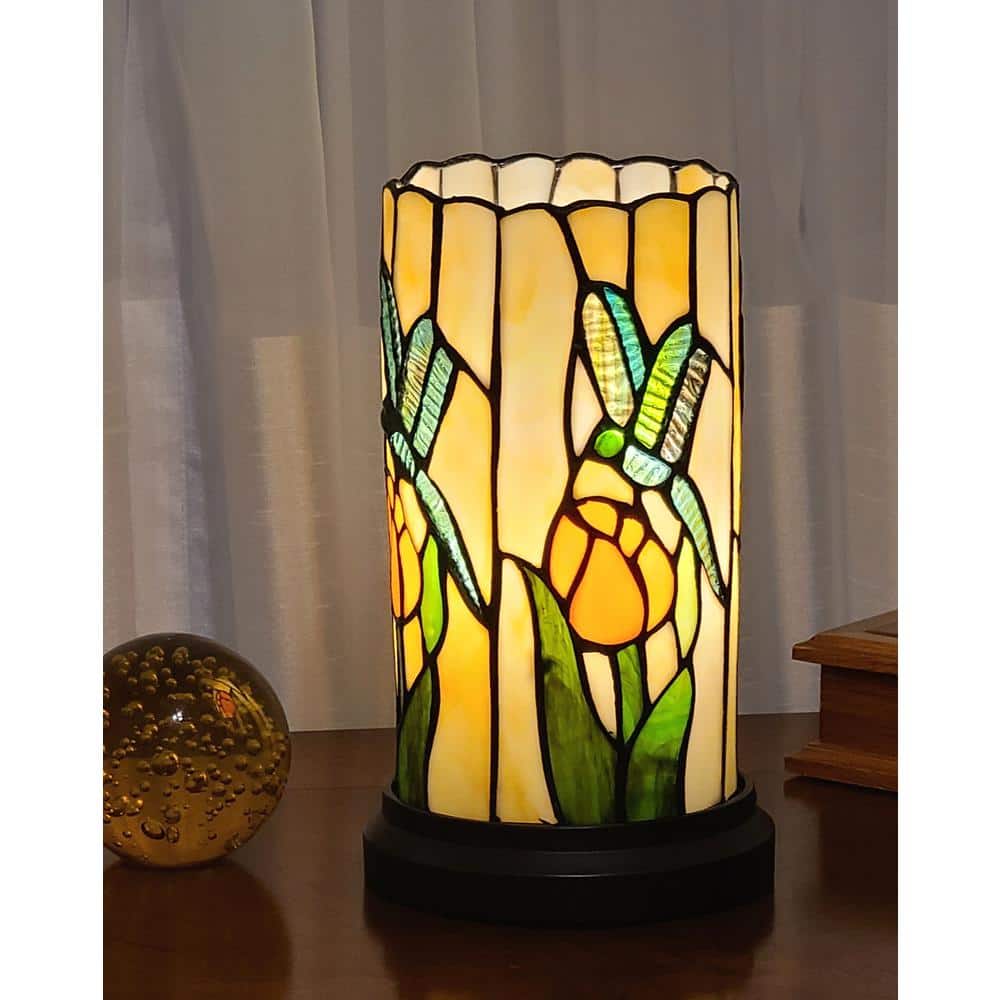 Tiffany Style Dragonfly Stained Glass Mini Table Lamp