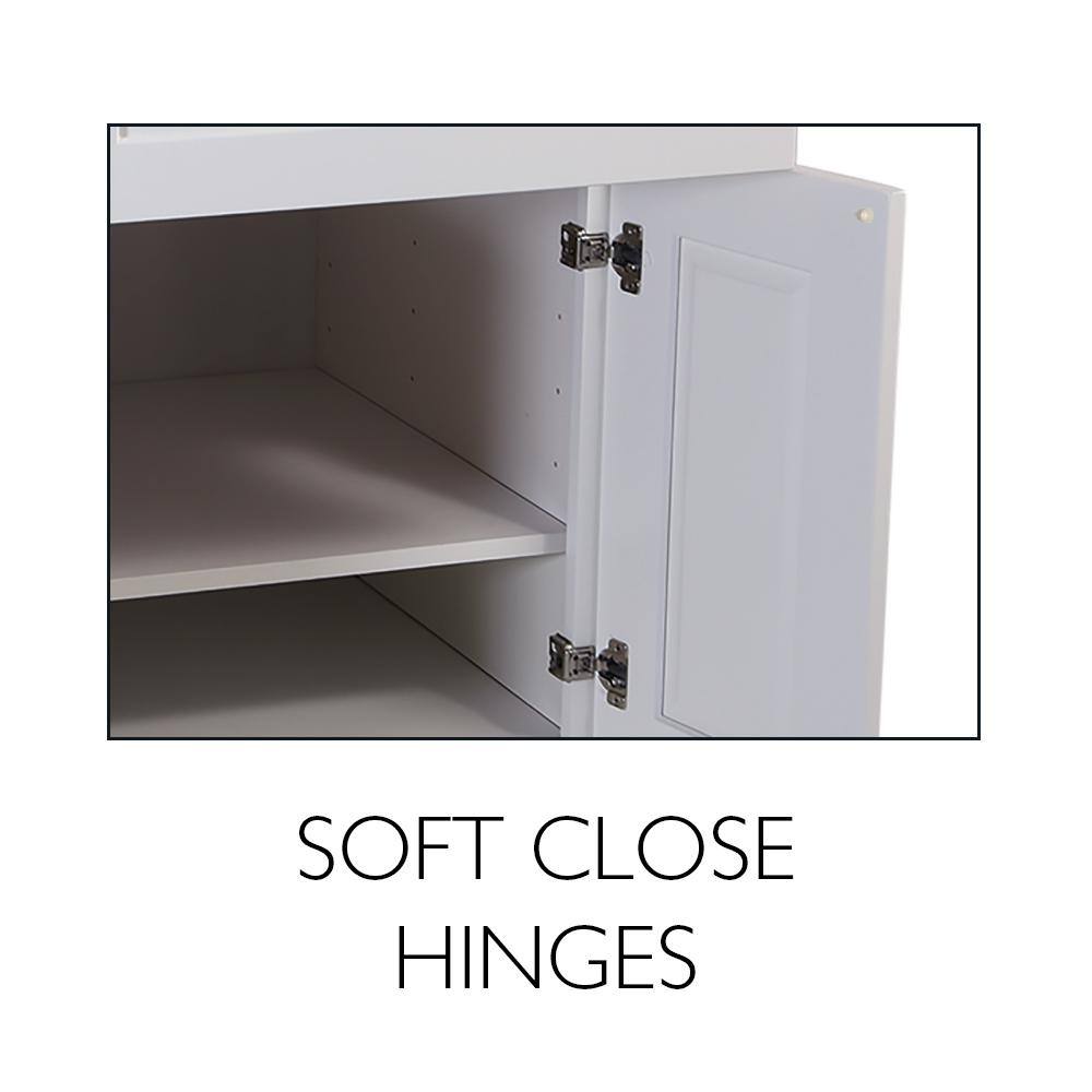 Brookings White Shaker Base Kitchen Cabinet with Drawer