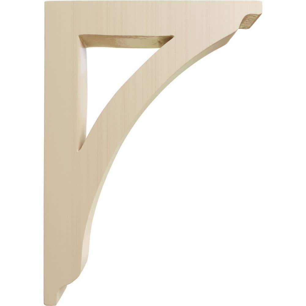 Medium Rubberwood Thorton Wood Bracket, 1 3/4"W x 7 1/2"D x 10 1/2"H