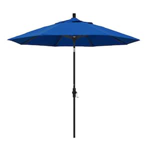 9 ft. Aluminum Collar Tilt Patio Umbrella in Pacific Blue Pacifica