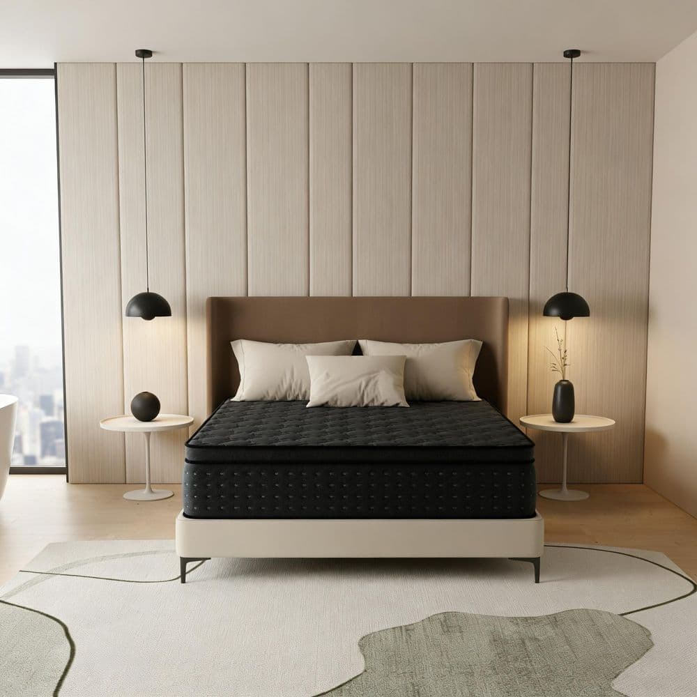 YINIX King Medium Plush Hybrid 12 in. Bed-in-a-Box Mattress