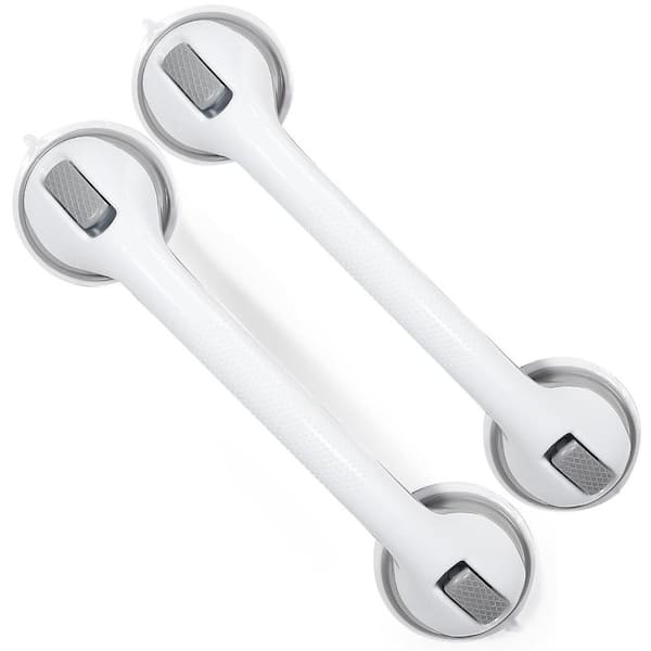 2-Pack 16 in. Grab Bar for Bathtubs and Showers with Heavy Duty Suction Cup, Bathroom Safety for Senior