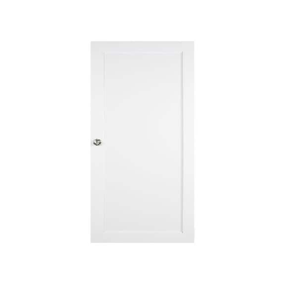 Air Master Windows and Doors 30 in. x 80 in. Elite 1-Panel Right-Hand Flush Tropical Painted White Aluminum Prehung Front Door