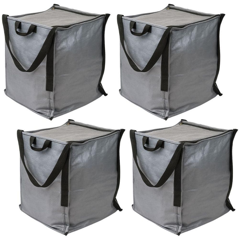22 Gal. Heavy Duty Zipper Top Tote Storage Bag, Gray 4-pack price history on PriceWatchPro