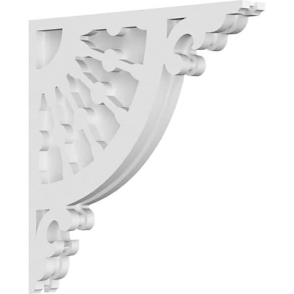 Ekena Millwork 1-7/8 in. x 16 in. x 16 in. PVC Wagon Wheel Corbel