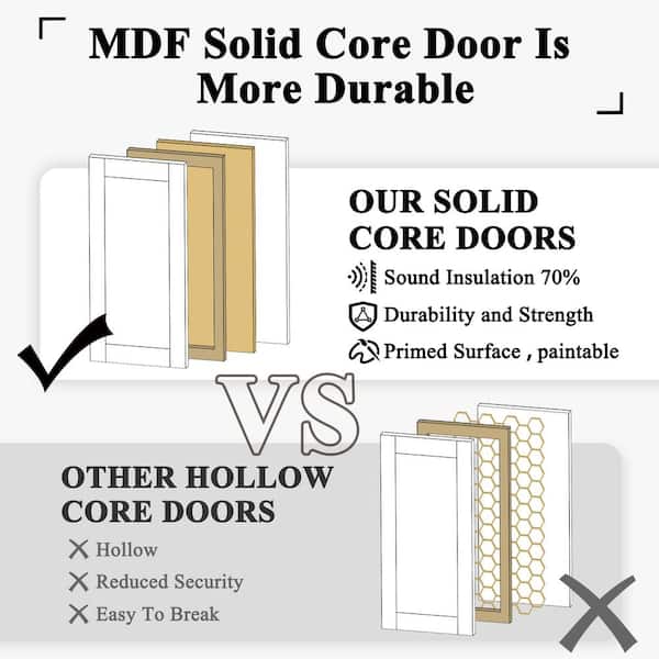 36 in. x 80 in. 1-Lite Mirrored Glass Universal White Solid Core Glass Double Prehung French Door + Quick Jamb Ballcatch