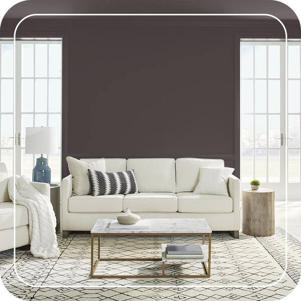 BEHR PREMIUM PLUS 8 oz. #N110-7 Black Garnet Flat Interior