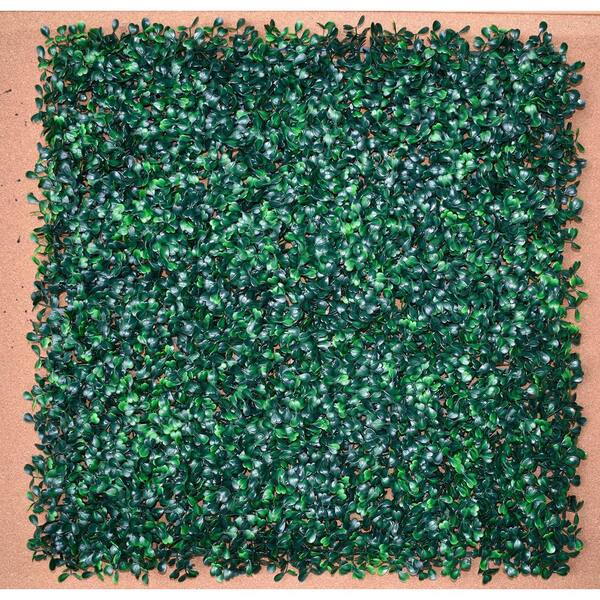 HEDGE MAZE 20 in. x 20 in. Artificial Grass Wall Panels 12Piece Boxwood Panels Geenery Backrop