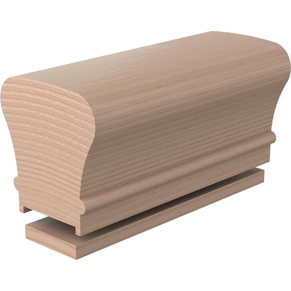 0.375 in. D x 2.25 in. W x 96 in. L Unfinished Maple Wood Straight Handrail