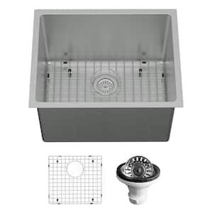 23 in. Undermount Single Bowl 16-Gauge Stainless Steel Kitchen Sink