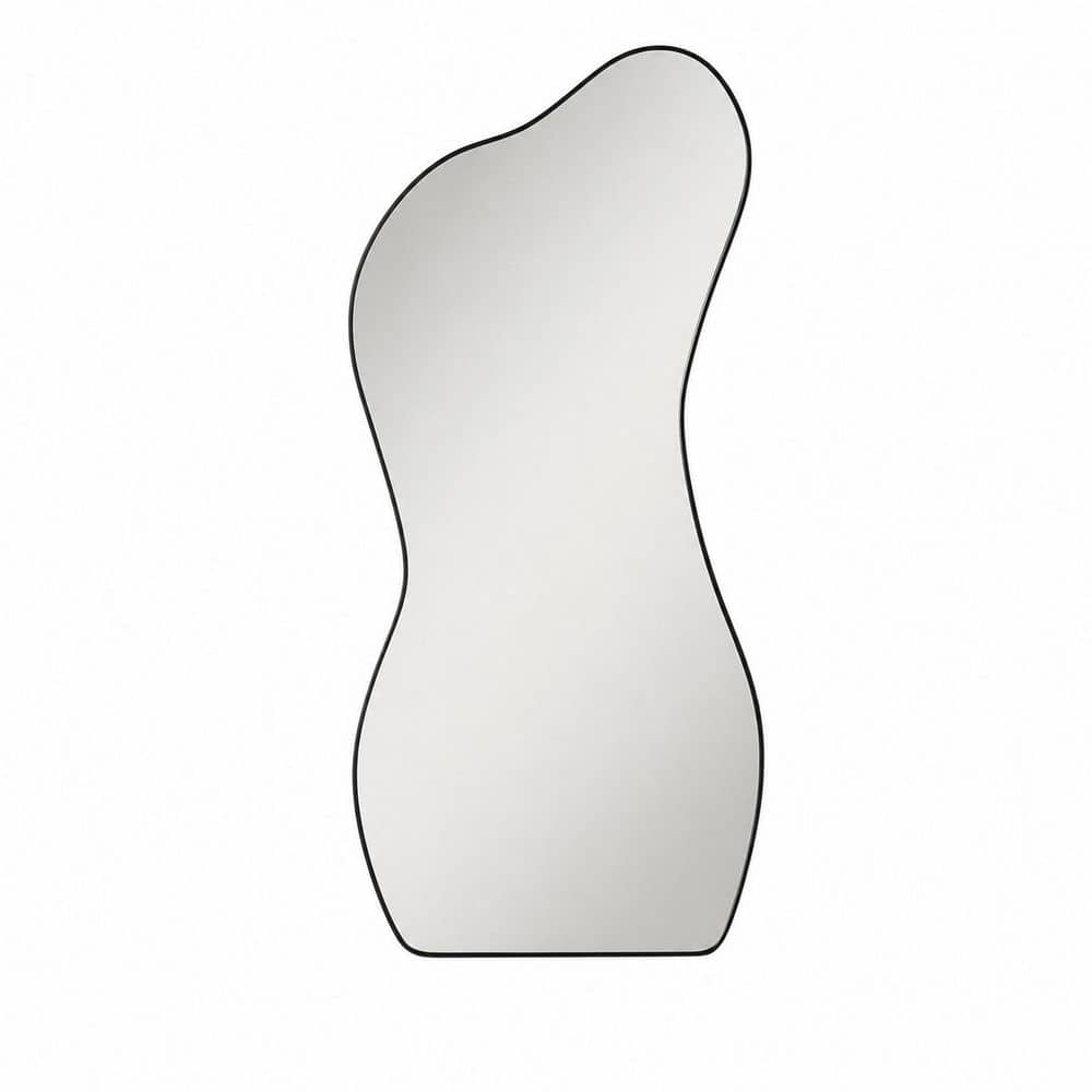 47.2 in. H x 22 in. W Irregular Asymmetrical Frameless Floor Mirror, Modern Unique Shaped Glass Mirror, Silver price history on PriceWatchPro