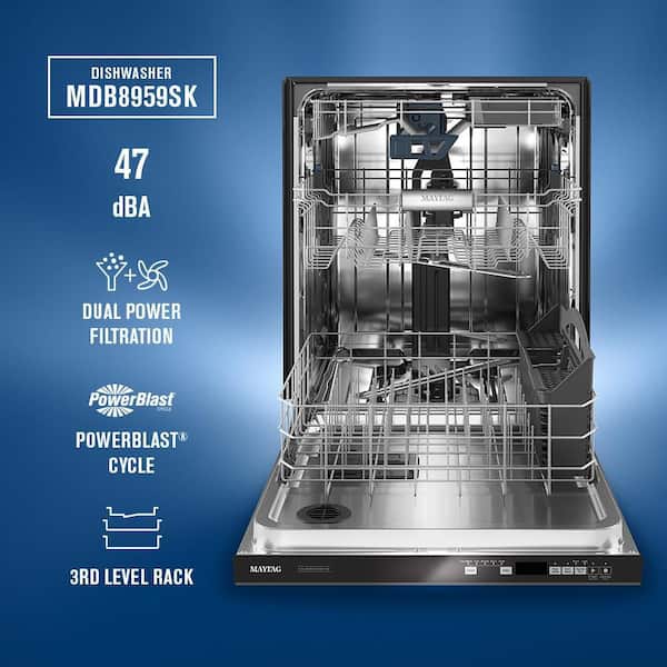 Maytag Dishwasher Stainless Steel Tub (MDB8959SKZ) - Stainless Steel