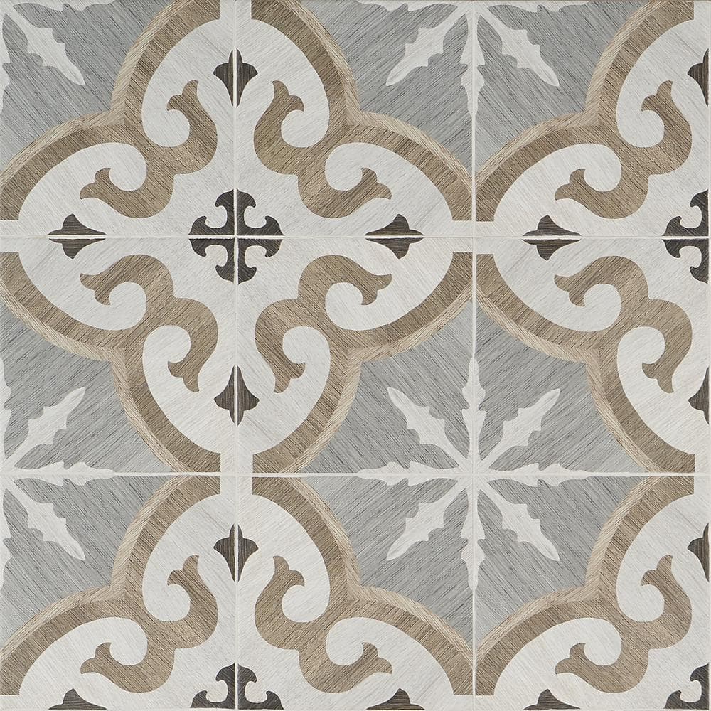 Ventura Briar 8" x 8" Multicolor Matte Porcelain Tile
